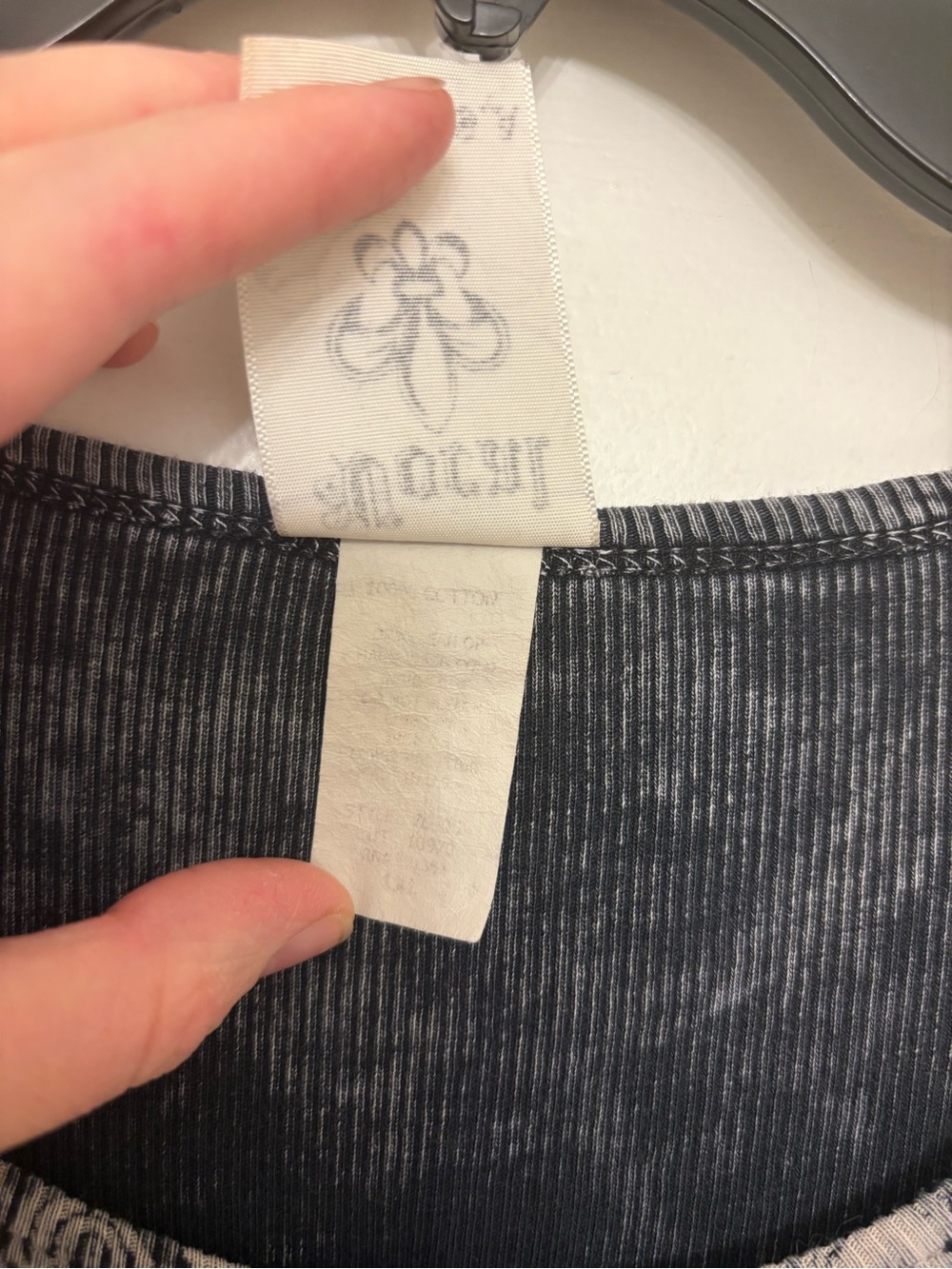 Vocal Apparel Y2K Rhinestone Cross Graphic Tee Gray Mineral Wash Mall Goth Shirt - Picture 6 of 6